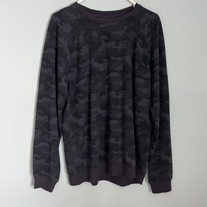 NEW Men’s 90 Degree by Reflex Lightweight Black Camo Pullover L